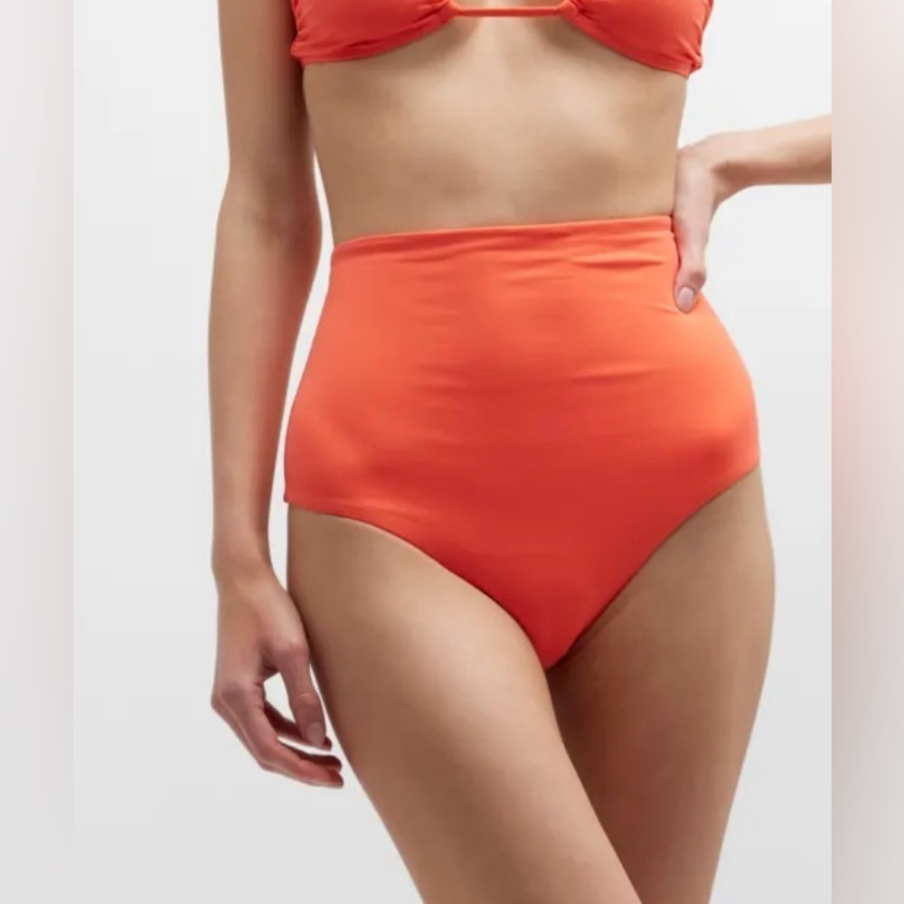 BONDI BORN Lani High-Waisted Bikini Bottoms in Calypso